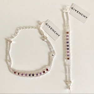 NWT Givenchy Choker & Bracelet Set